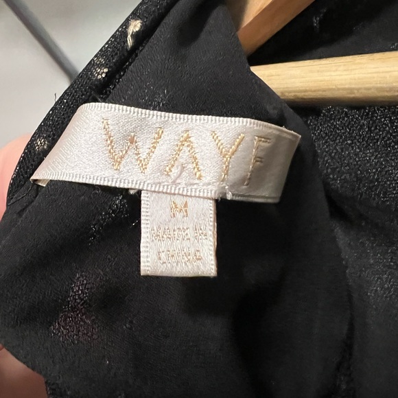 WAYF Embroidered Mesh Top with Ribbons - Picture 3 of 4